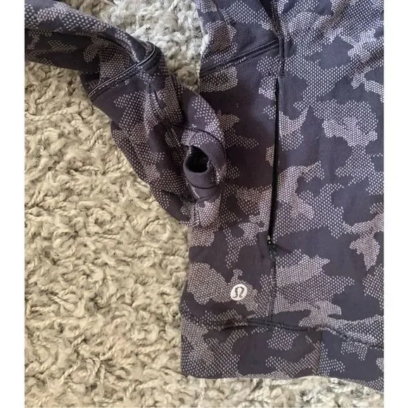Lululemon Close to Crossing seamless gray Camo Jacquard long sleeve SHIRT TOP sz - Picture 6 of 7